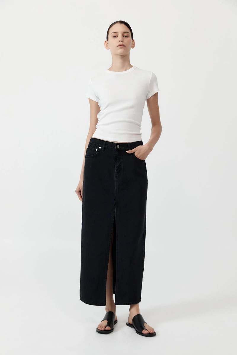 St. Agni Denim Maxi - Washed Black St. Agni Denim Maxi - Washed Black