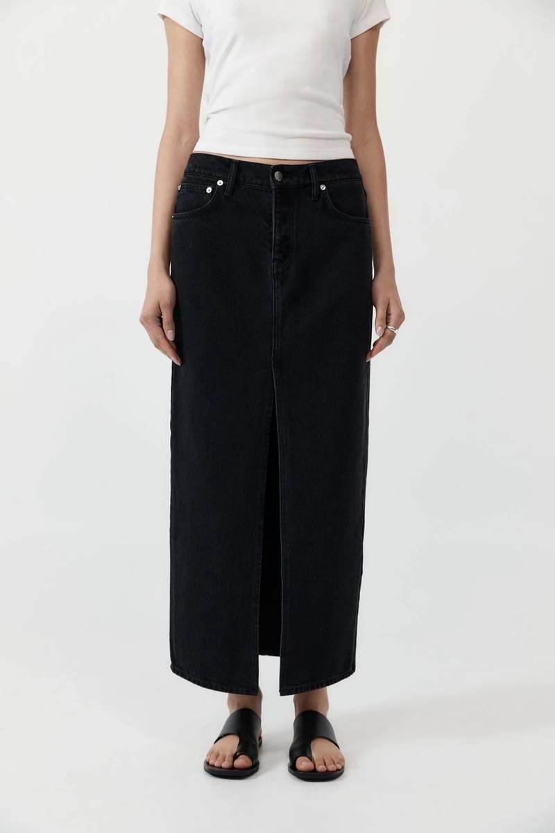 St. Agni Denim Maxi - Washed Black St. Agni Denim Maxi - Washed Black
