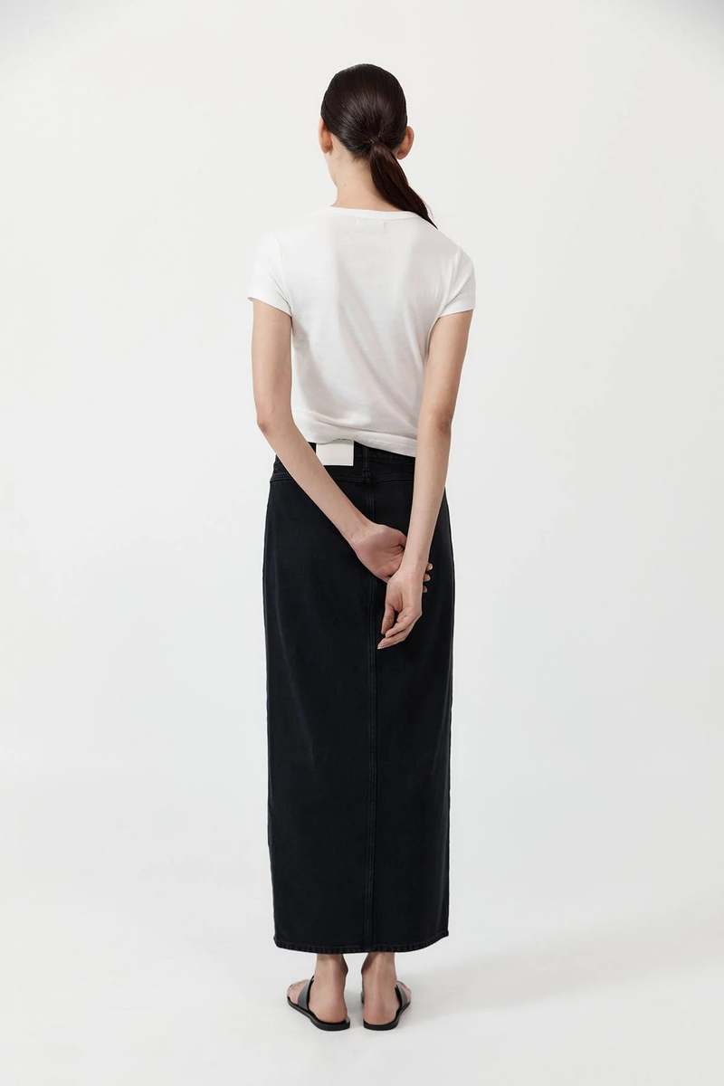St. Agni Denim Maxi - Washed Black St. Agni Denim Maxi - Washed Black