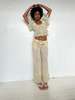 Abacaxi Seashell Wide Leg Pant - Thumbnail 5