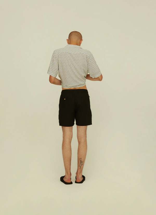 OAS Linen Shorts - Black