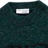 obermeyer (Germany) Intarsia Melange Wool 1x1 Rib Knit Studded Jumper Emerald : L - Thumbnail 5
