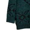 obermeyer (Germany) Intarsia Melange Wool 1x1 Rib Knit Studded Jumper Emerald : L - Thumbnail 6