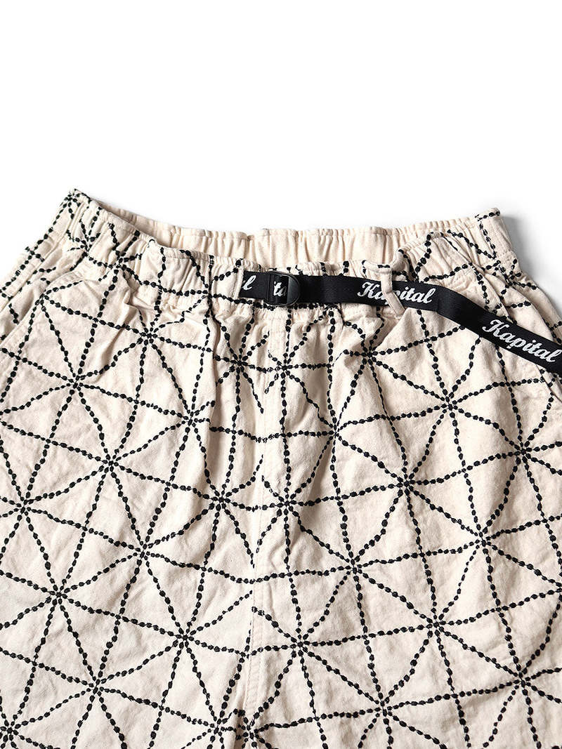 Kapital 8oz Color Denim FOLK-DOJO EASY Shorts - NAT