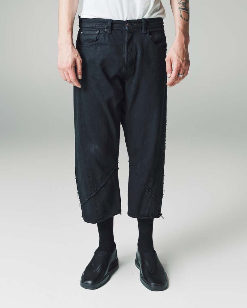 パンツ 2010ss Y's sarouel black denim archive Old Park Sarouel Jeans - Black | Garmentory
