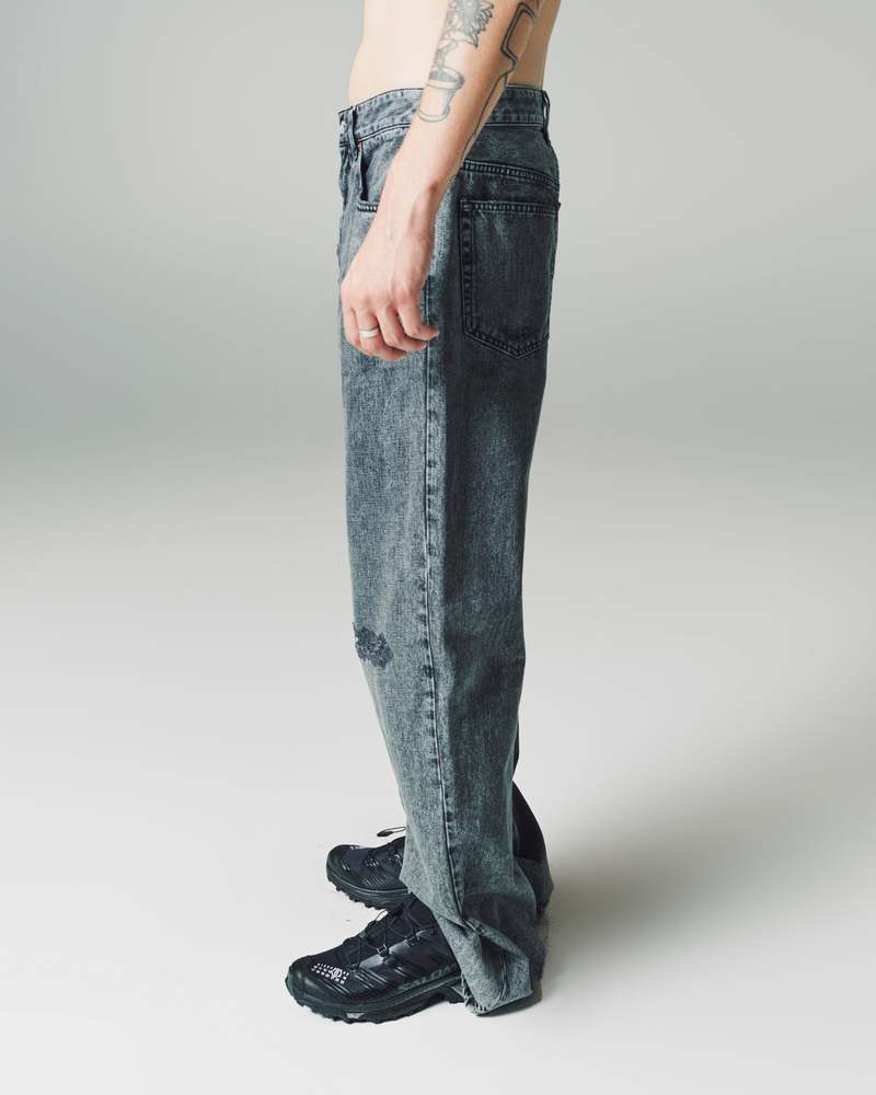 MM6 Maison Margiela 5 Pocket Straight Leg Jeans - Black