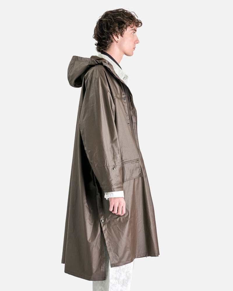 Lemaire Hooded Raincoat - Dark Tobacco | Garmentory