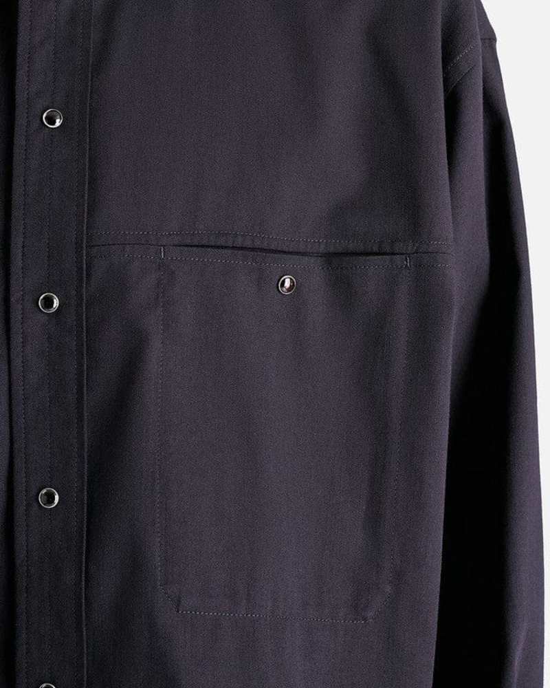 Lemaire Welt Pocket Shirt - Midnight Indigo | Garmentory