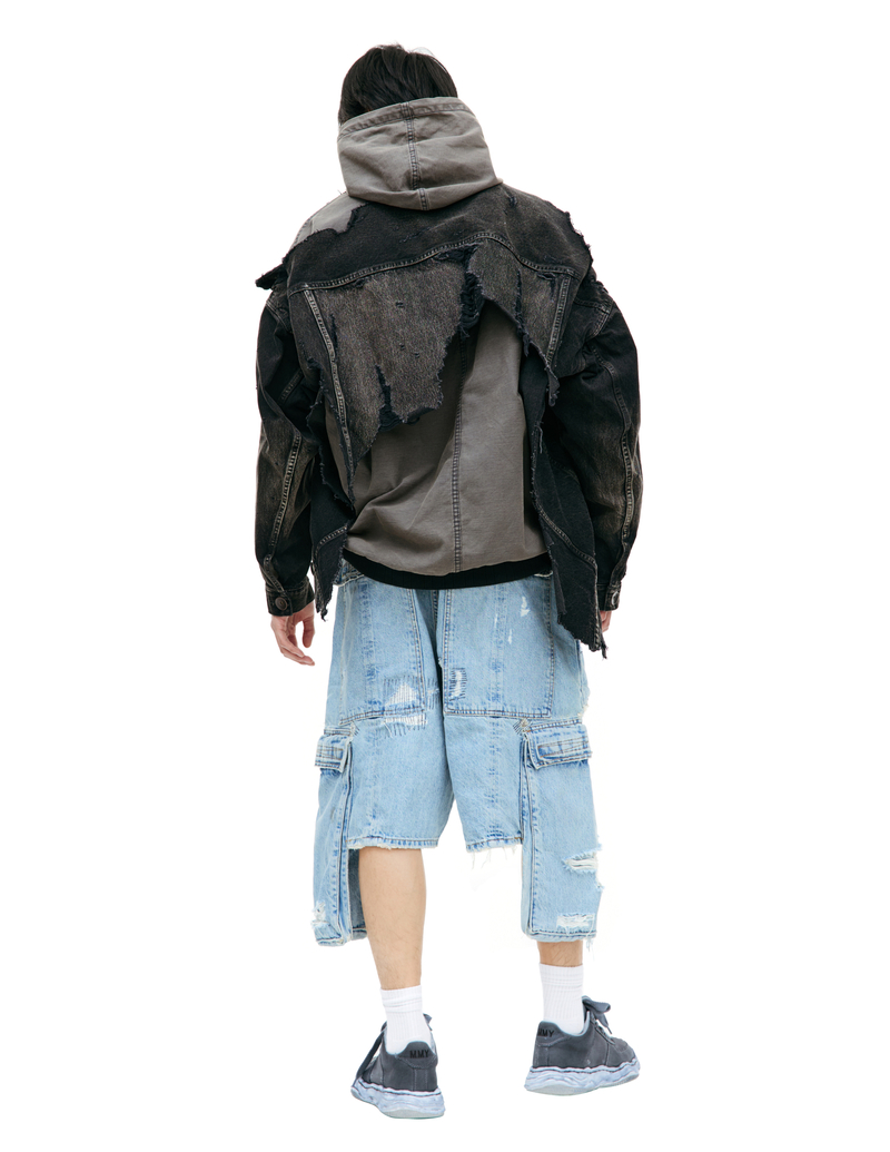 Maison Mihara Yasuhiro Destroyed Denim Jacket | Garmentory
