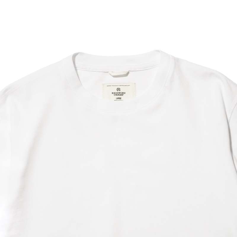 Reigning Champ Midweight Jersey Classic T-shirt - White on Garmentory