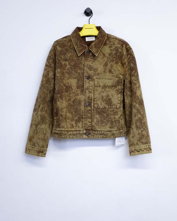 Lemaire Acid Snow Denim Boxy Trucker Jacket - Bronze | Garmentory