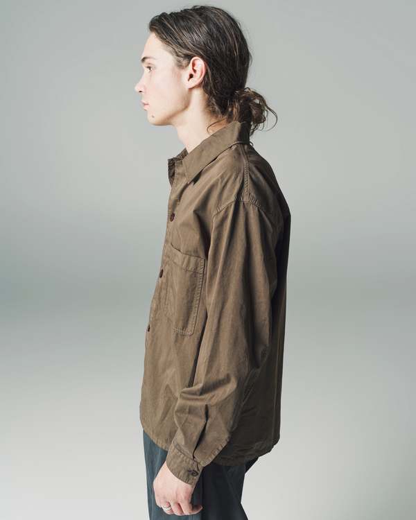 Lemaire Long Sleeve Pyjama Shirt - Dark Tobacco | Garmentory
