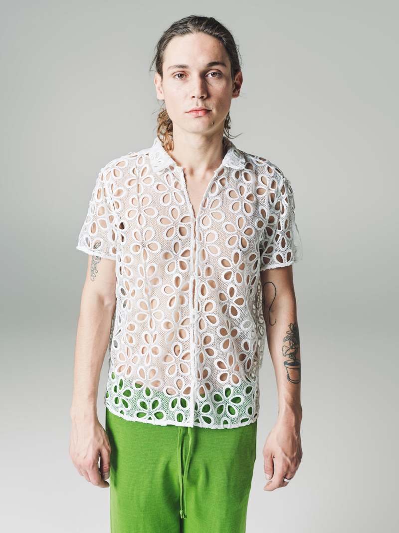 BODE 新品 PETAL LACE SS SHIRT シャツ ボーディ Petal Lace Short Sleeve Shirt – BODE