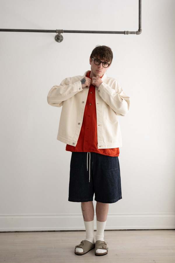 【nanamica】Short Denim Jacket Natural Nanamica - Short Denim Jacket in Natural – gravitypope