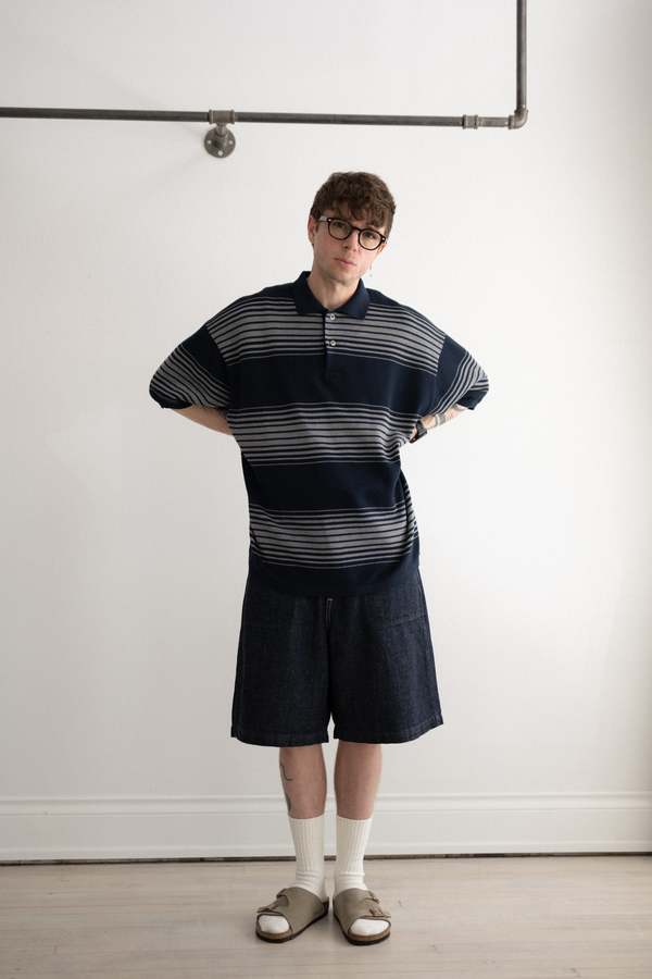 NANAMICA Strip POLO SWEATER サイズXL nanamica ONLINE STORE│