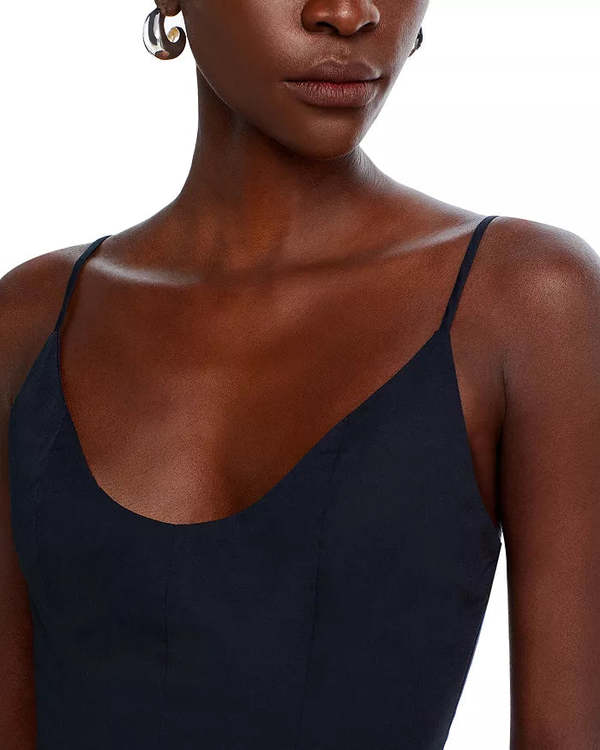 【関税込み】Staud ブラック Dena ミニワンピース STAUD Dena Mini Dress | Black | FARFETCH JO