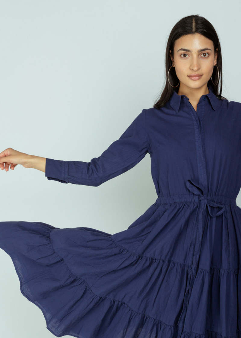 A Shirt Thing Scarlet Dress - Navy | Garmentory