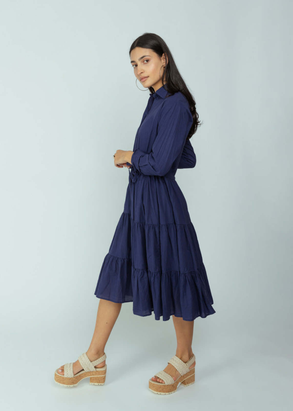 A Shirt Thing Scarlet Dress - Navy | Garmentory