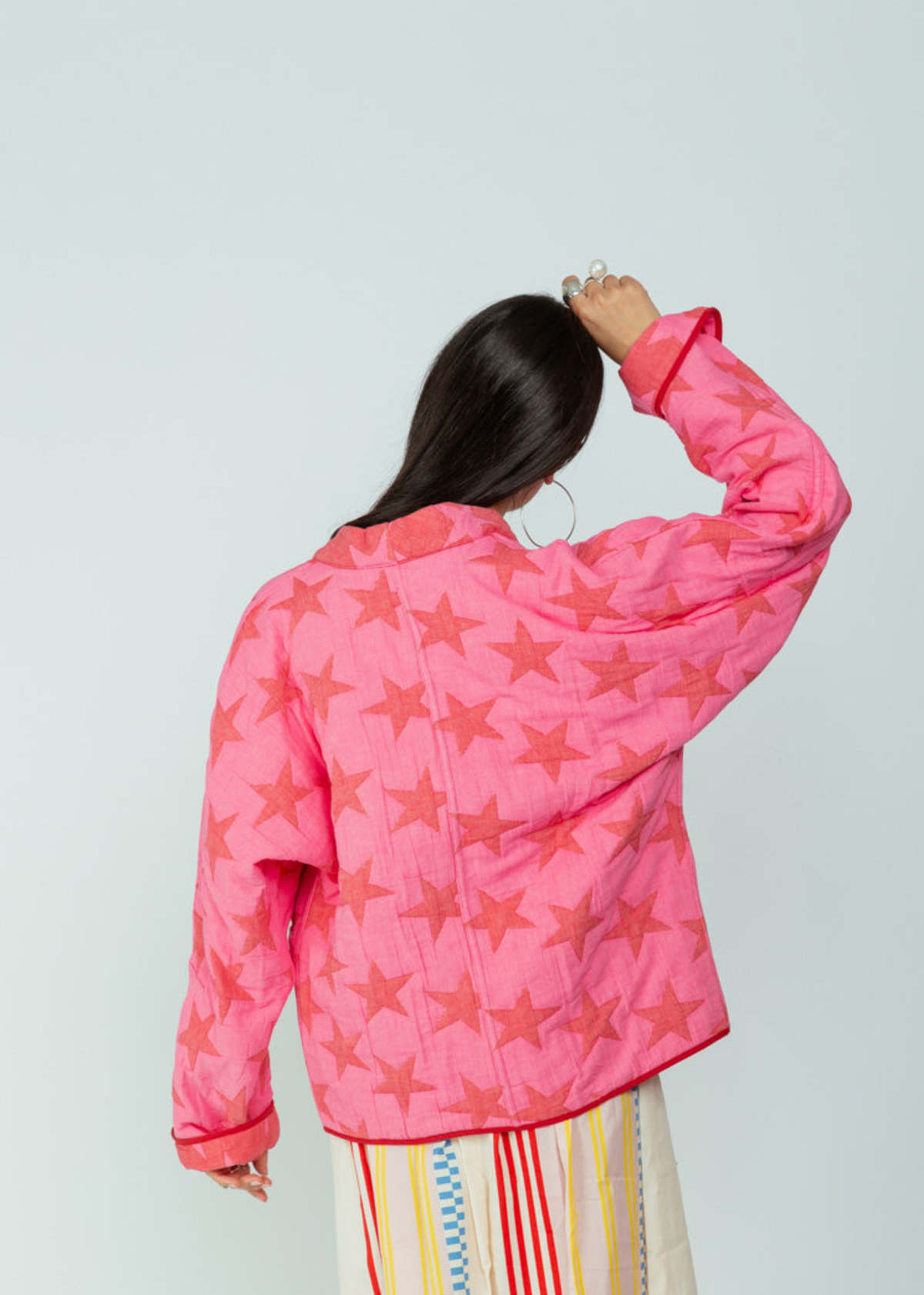 Chloe Stora Reversible Star Jacket - Rose | Garmentory