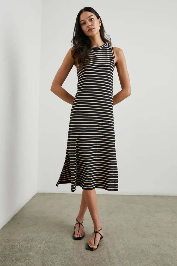 Rails Tank Dress - Black/Ivory Stripe | Garmentory Rails Tank Dress - Black/Ivory Stripe | Garmentory
