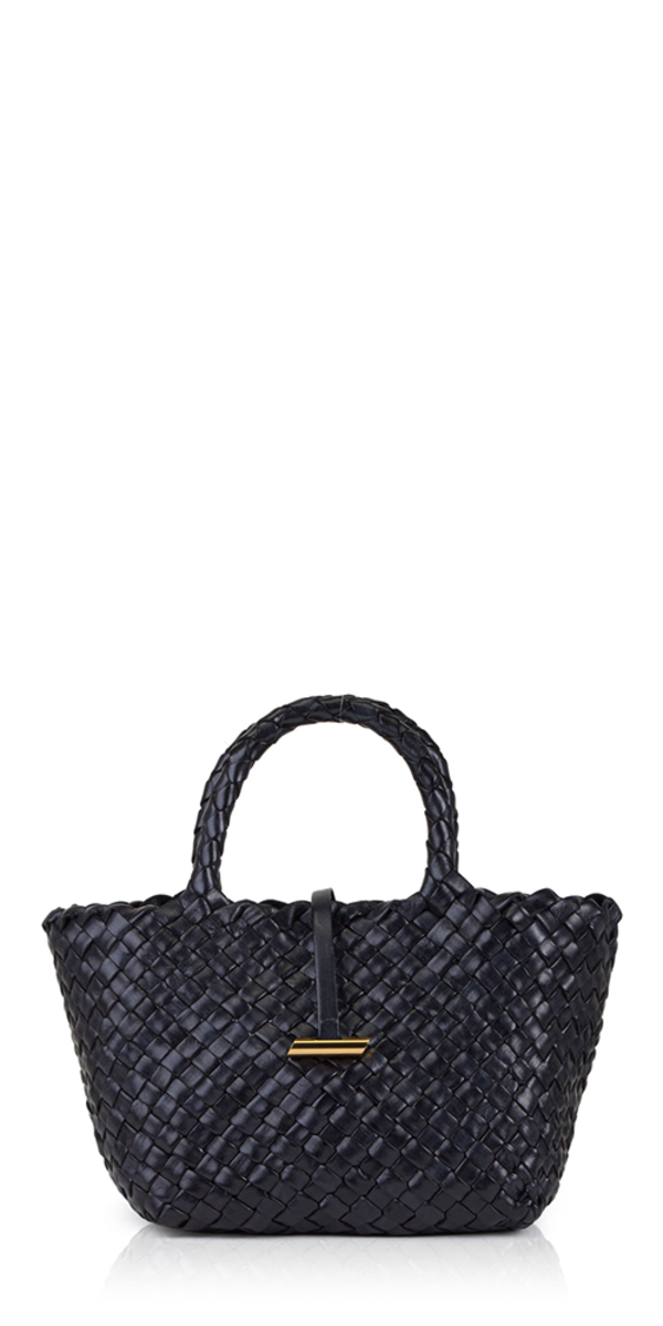 Little Liffner Mini Leather Basket Bag - Black | Garmentory