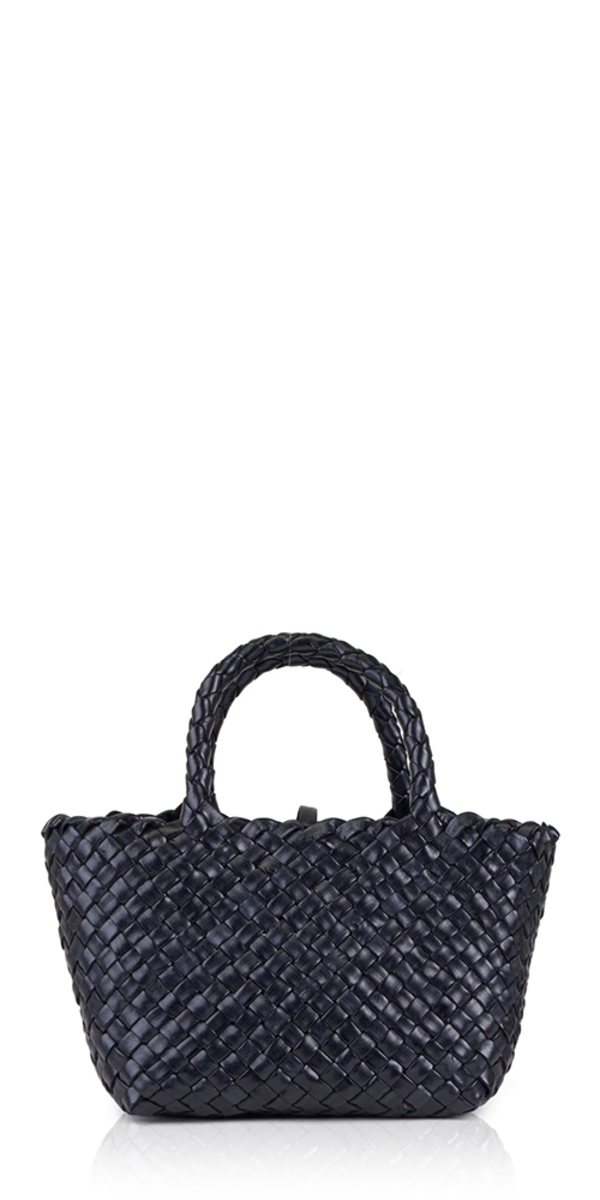 Little Liffner Mini Leather Basket Bag - Black | Garmentory
