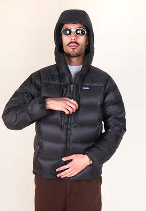 Patagonia Fitz Roy Down Hoody - Black | Garmentory
