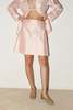 Datura Dupion Wrap Mini Skirt - Rose Quartz - Thumbnail 3