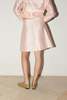 Datura Dupion Wrap Mini Skirt - Rose Quartz - Thumbnail 4