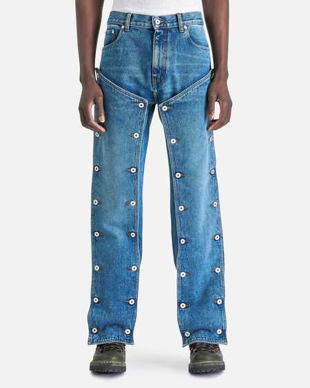 Y/project Classic Wire Jeans - Navy | Garmentory