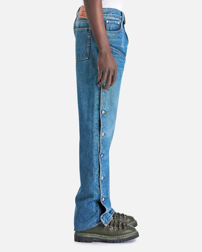 Y/project Evergreen Snap Off Jeans - Evergreen Vintage Blue