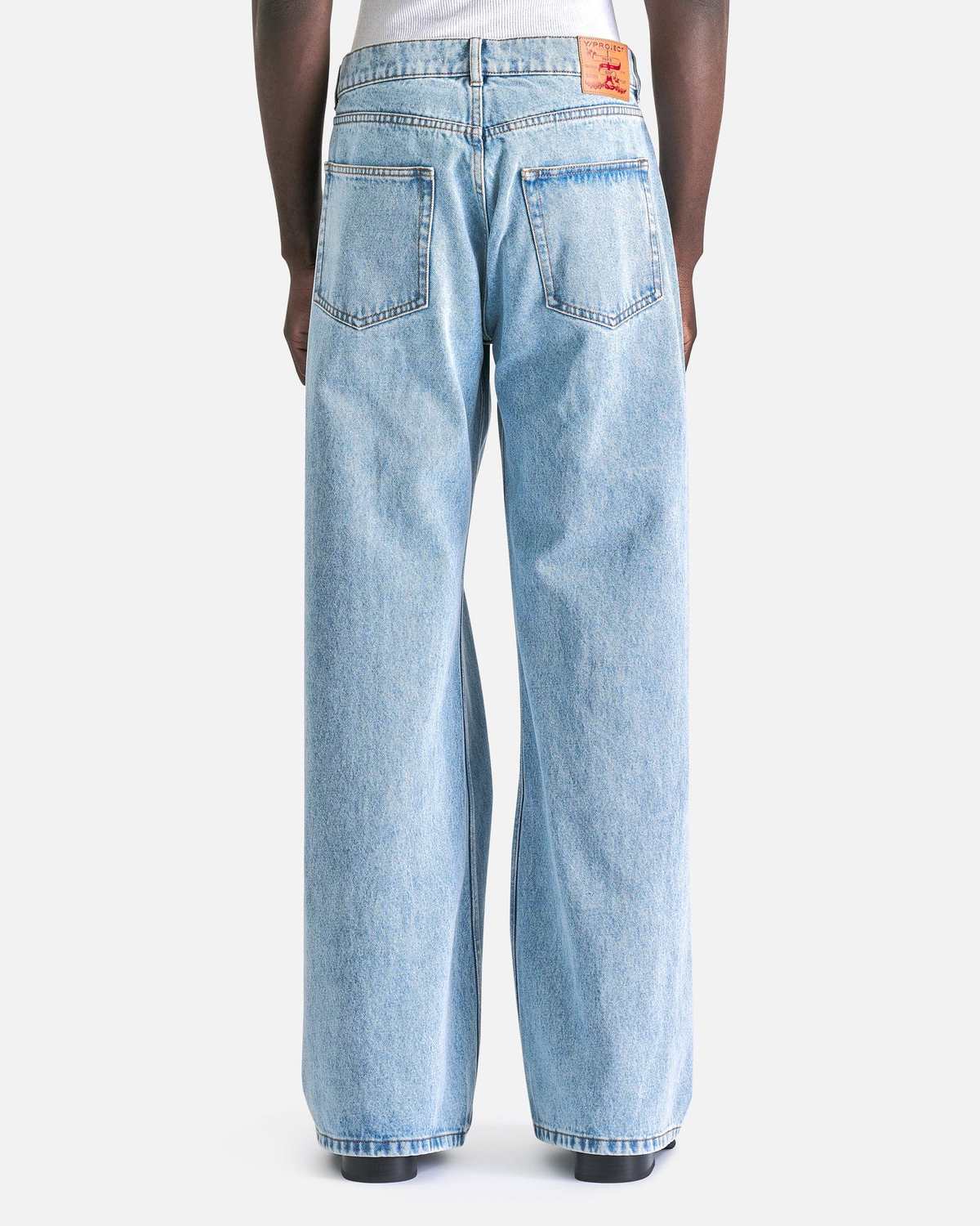 Y/project Evergreen Wire Jeans - Evergreen ice Blue | Garmentory