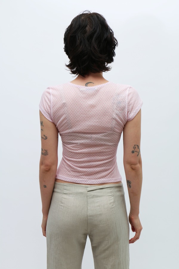 Paloma wool Malvo ロゴシャツ　ピンクチェック PALOMA WOOL - MALVO PINK – SOLAR MTP