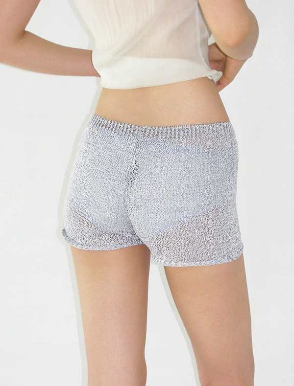 Paloma Wool Trefle Mini Shorts - Silver | Garmentory