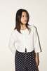 Datura Pays Linen Blouse - White - Thumbnail 2