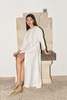 Datura Linen Pays Dress - White - Thumbnail 5