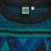 LUPO Jacquard Melange Yarn Drop Shoulder Jumper - Azurite - Thumbnail 4
