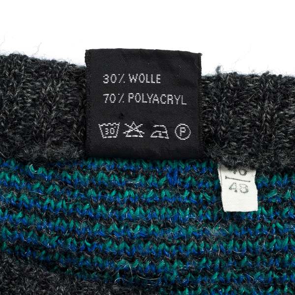 LUPO Jacquard Melange Yarn Drop Shoulder Jumper - Azurite