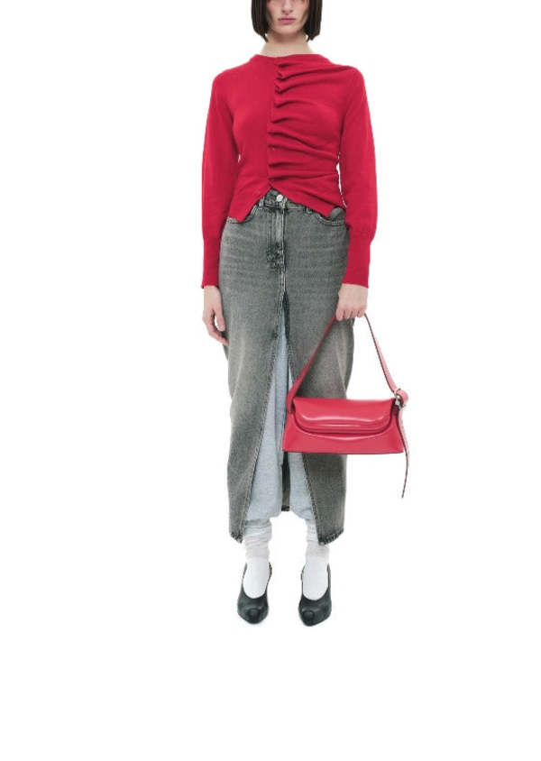 ショルダーバッグ osoi CIRCLE BROT WASHED TOMATO RED OSOI Red Pecan Brot Bag OSOI