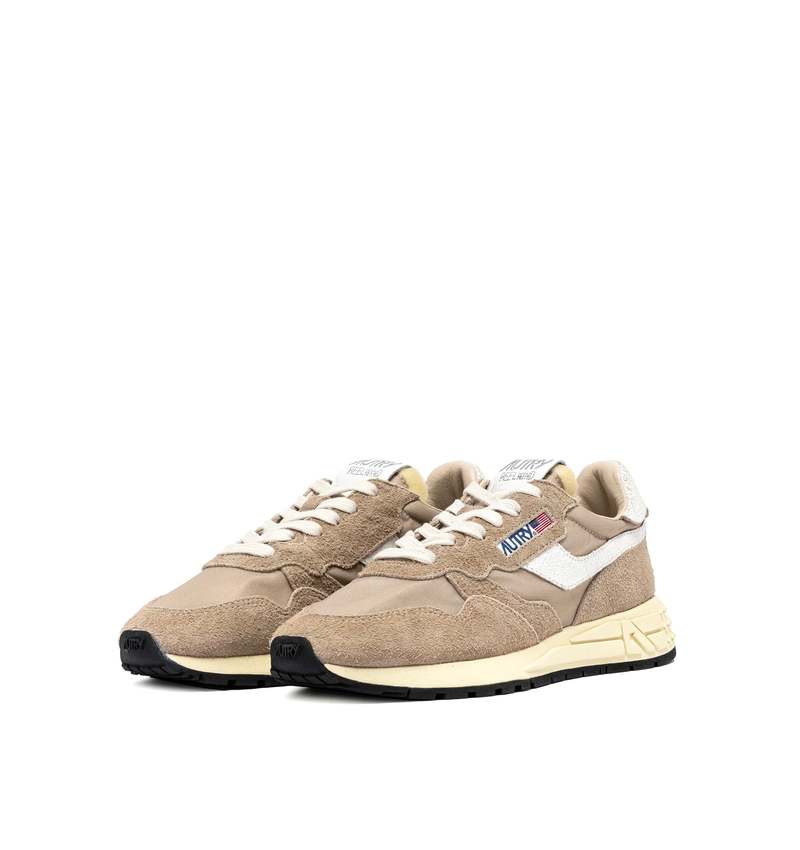 ★AUTRY★REELWIND LOW SNEAKERS IN WHITE AND POWDER PINK★ Autry Reelwind Low Sneakers In White And Powder Pink Nylon