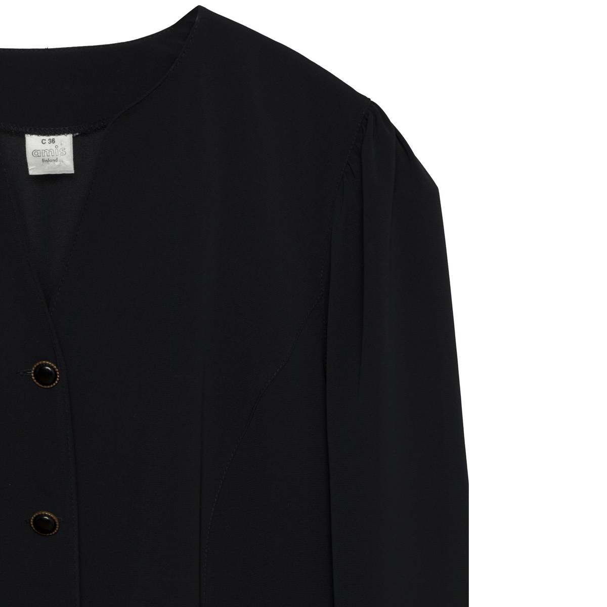 amis (Finland) Gabardine Weave Monastic Jacket Onyx : M - Image 2 of 6