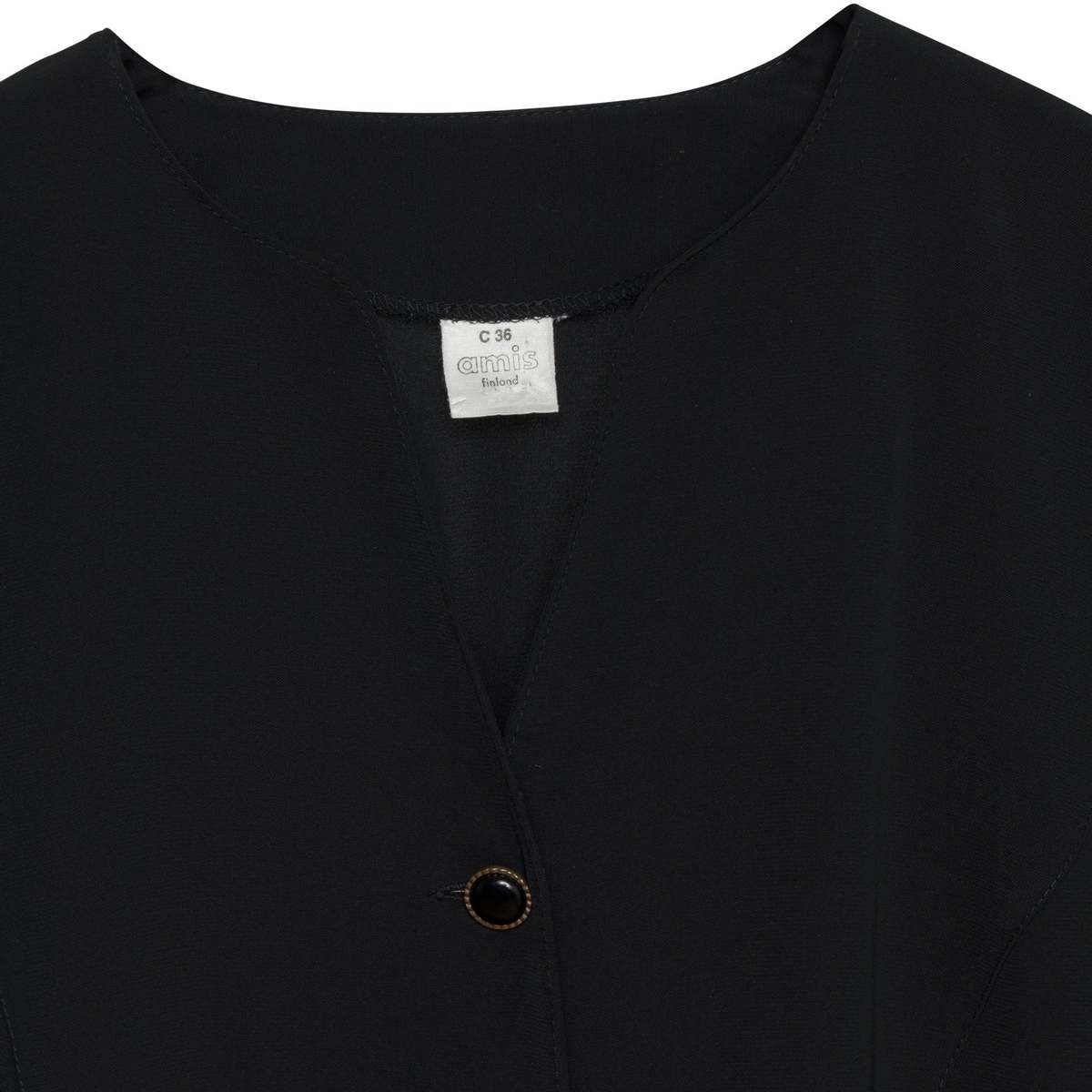 amis (Finland) Gabardine Weave Monastic Jacket Onyx : M - Image 3 of 6