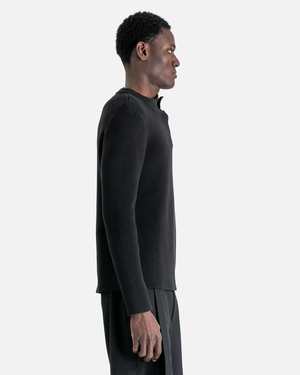 Y/project Evergreen Double Collar Crewneck Sweater - Black