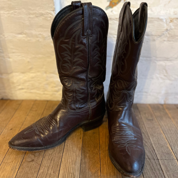 Vintage J. Chisholm Cowboy Boots - Brown | Garmentory display picture 1