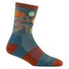 Darn Tough Trailblazer Micro Crew Lightweight Socks - Teal - Thumbnail 1