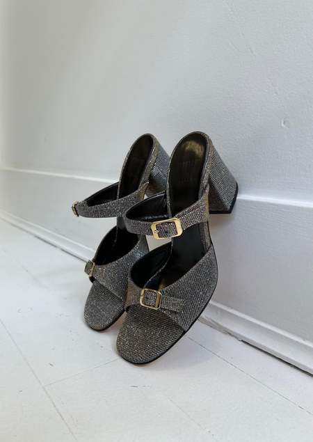 Maryam Nassir Zadeh Una Sandals - White / Black | Garmentory