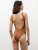 Lido Due Square Neck One Piece - Bronze - Thumbnail 4