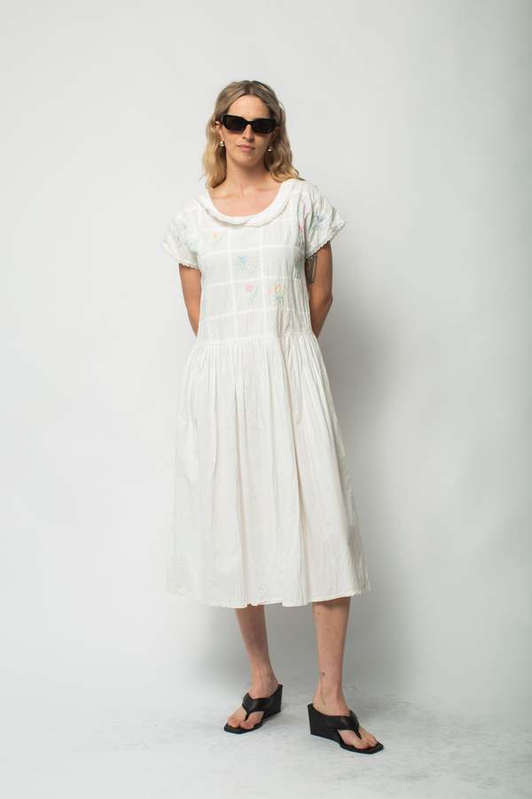 green emerald velvet dress Cottagecore Lace Up Vintage Cotton Dress M / Dark Red I Retro Fairy