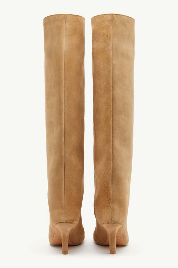 MM6 Maison Margiela Anatomic Slip-on Suede Boots - Incense