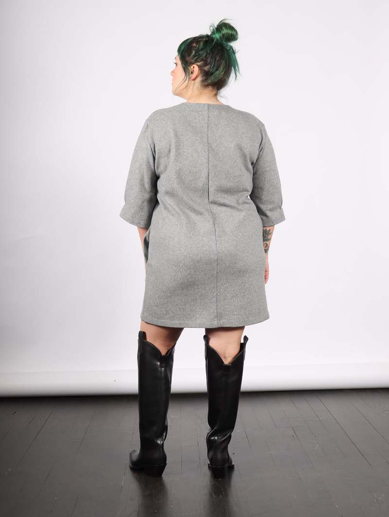 MM6 Maison Margiela Mini Dress - Grey Melange | Garmentory